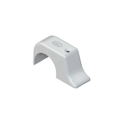 HKL Nagelschelle 1568 | Kabelbefestigung 14-17 mm | Kunststoff PE | ohne Nagel | rund | lichtgrau RAL7035