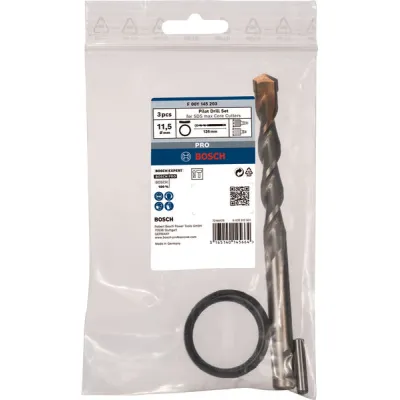 Bosch Zentrierbohrer F00Y145203 | SDS-max | Ø 11,5 mm | Länge 136 mm | Vorbohrer für Bohrkrone | Metall-Bohrer