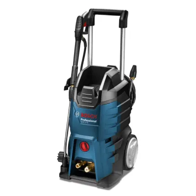 Bosch Hochdruckreiniger GHP 5-75 | 2600W | 185 bar | 570 l/h | Messingpumpe | Edelstahlkolben | blau/schwarz