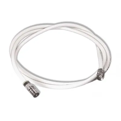 HOMEWAY Antennenkabel HCAHNG-FIECB-A015 | SAT Anschlusskabel F/IEC | 1,5m | 75 Ohm | doppelt geschirmt | 100 dB | weiß