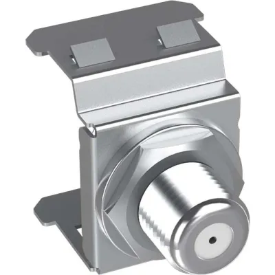 HOMEWAY Keystone Adapter Set HW-KEYKOAXSET | Koaxial Modulträger | Koaxkupplung | 6 Stück | vormontiert | Verteilerfeld