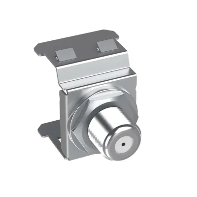 HOMEWAY Keystone Adapter Set HW-KEYKOAXSET | Koaxial Modulträger | Koaxkupplung | 6 Stück | vormontiert | Verteilerfeld