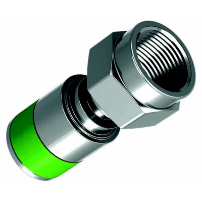 Homeway F-Kompressionsstecker HW-KPHQ HAXHSS-00000-KPHQ | Koax-Stecker 75 Ohm | männlich | Tri-Shield Kabel