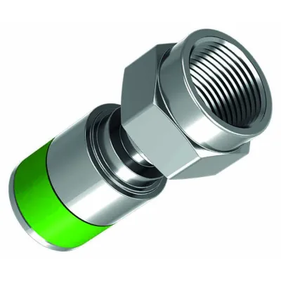 Homeway F-Kompressionsstecker HW-KPHQ HAXHSS-00000-KPHQ | Koax-Stecker 75 Ohm | männlich | Tri-Shield Kabel