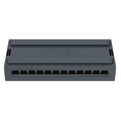 HOMEWAY Multimediaverteiler HW-NX12BASIC01 | 9,5 Zoll | Keystone bis 12 Module | Hutschiene | anthrazit RAL 7021