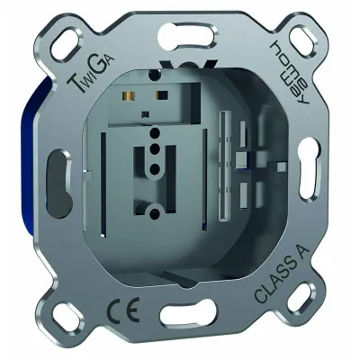 Homeway Multimediadose HW-TWD1RC | TwiGa Basisdose Unterputz | RC-Widerstand integriert | für TV & Kommunikationsmodule