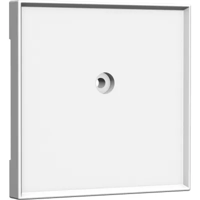 Homeway Zentralplatte HW-ZB0RWG55V1 | Blindabdeckung 55x55mm | glänzend | RAL 9010 | reinweiß