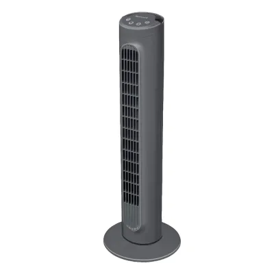 Honeywell Turmventilator HYF1101E4 | 3 Geschwindigkeiten | leise 56 dB | oszillierend | schlankes Design | 80 cm | grau