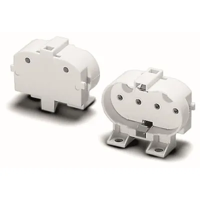 HOUBEN Fassung 2G11 Aufbaufassung 101485 | TC-L Lampenfassung | Schraubbefestigung | Kunststoff | weiß