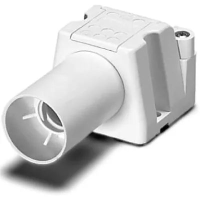 Houben Notlichtfassung E14 101910 | Sicherheitsbeleuchtung DIN VDE 0711/EN 60598 | Kunststoff Weiß | Zugentlastung