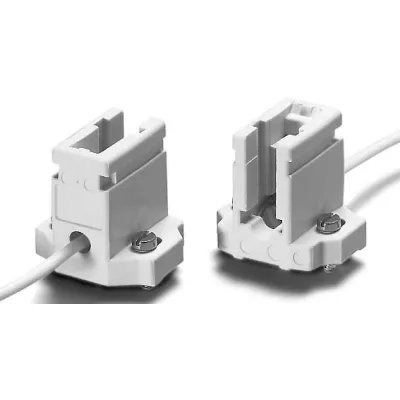 Houben Lampenfassung Fc2 100096 | Keramik | Schraubbefestigung | 300mm Leitung | starr | weiß