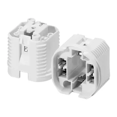 Houben Fassung 527503 G24d-2/GX24d-2 | Lampensockel | Schraubbefestigung | Kunststoff | weiß