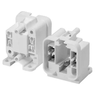 Houben Lampenfassung G24q-3/GX24q-3 527796 | Aufbaufassung für TC-DEL/TC-TEL | Steckklemmen | Kunststoff weiß