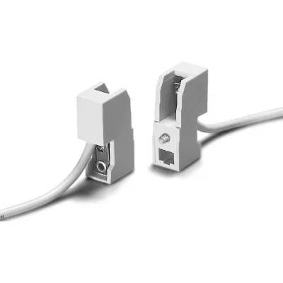 Houben Fassung RX7s 100913 | Keramik Steckfassung für Entladungslampen 5kV | Schraubbefestigung | weiß