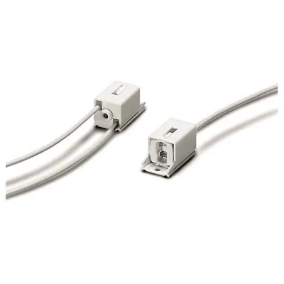 Houben Aufbaufassung 107536 | Fassung W4,3 für T7 Leuchtstofflampen | Schraubbefestigung | Kunststoff | weiß