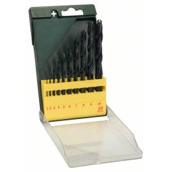 HSS-R Metallbohrer-Satz, 10-teilig (grün)