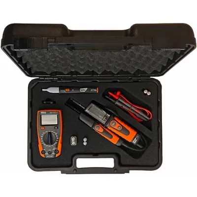 HT Instruments Messgeräte-Set Safety-KIT | Multimeter | Spannungsprüfer | Kofferset | ideal für Ausbildung