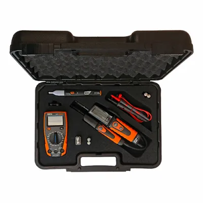 HT Instruments Messgeräte-Set Safety-KIT | Multimeter | Spannungsprüfer | Kofferset | ideal für Ausbildung