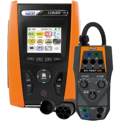 HT Instruments COMBI G3 Installationstester-Set | VDE0413/EN61557 | EV-Ladestationstester | Touchscreen