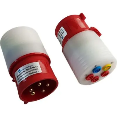 HT Instruments Messadapter DAA-32 / 2002950 | Drehfeldadapter 32A | CEE 5-polig | CAT IV | 4mm Stecker | PVC | 415V