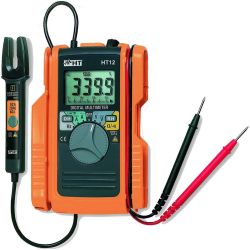 HT Instruments HT12 Digitalmultimeter mit Gabelstromzange 60A AC/D