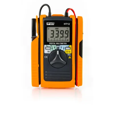 HT Instruments Multimeter HT12 | Digital | Gabelstromzange 60A AC/DC | 600V | Frequenzmessung | CAT III 300V