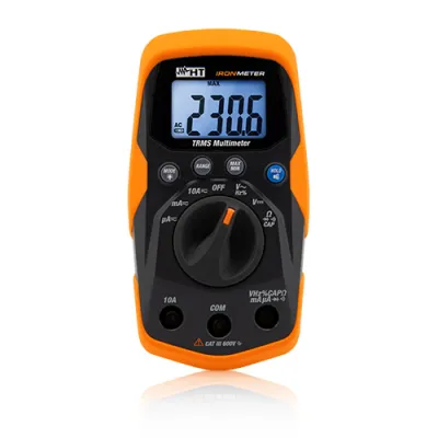 HT Instruments Multimeter IRONMETER TRMS | Digital | 600V AC/DC | 10A | Auto-Range | Data Hold | Hintergrundbeleuchtung