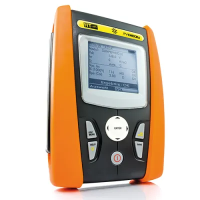 HT Instruments PV-Installationstester PV-CHECKs | VDE 0126-23 | 15A | Isolationsmessung | USB | Orange