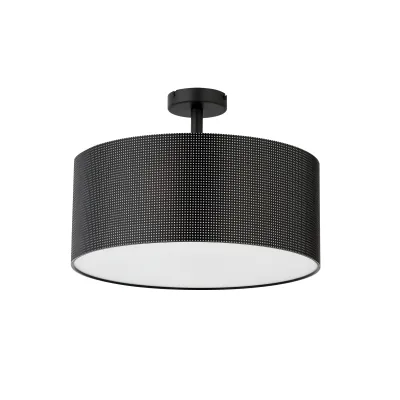 Hufnagel Deckenleuchte 3x E27 | Deckenlampe | Metall-Optik schwarz titan | 400 mm Ø | IP20 | ohne Leuchtmittel