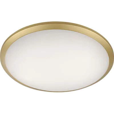 Hufnagel LED-Deckenleuchte 562322-27 | 20W | 2700K | dimmbar ohne Dimmer | Ø 300 mm | Glas opal | gold