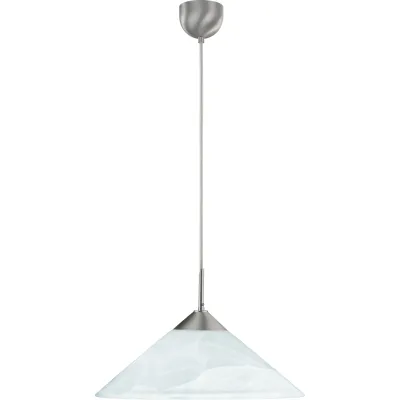 Hufnagel Pendelleuchte 613115 | E27 Fassung | Alabaster | Glas matt | Ø 40 cm | Stahl | Pendellänge 150 cm