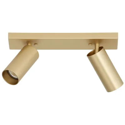 Hufnagel Strahler 2-Spot 449228 | Wand- & Deckenstrahler | drehbar & schwenkbar | GU10 | Messing | 18W | 320mm