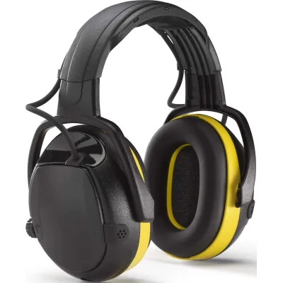 Hellberg ACTIVE Gehörschutz Kopfbügel 47002-001 | Elektronisch | Level-abhängig | 3,5 mm Eingang | Verstellbar | Schwarz
