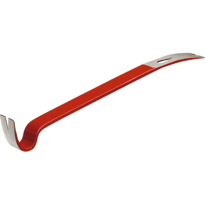 Hultafors Nageleisen 827026 | Brechstange 190 mm Stahl | 7,5 Zoll | gerade & gebogene Schneide | Klaue | rot
