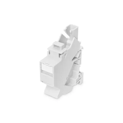 ASSMANN Hutschienenadapter AN-25187 | Keystone Modul IP20 | Beschriftungsfeld | Staubschutz | Metall | gerade Bauform