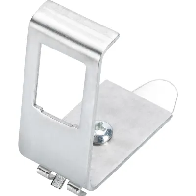 DIGITUS Hutschienenadapter AN-25184 | 1-fach Keystone Modul | Metall | kompakt | für DIN-Schiene | gerade Bauform