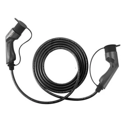 HYMES Ladekabel Typ 2 1-01-0-00105 | Mode 3 | 32A | 22kW | 5m | 3-phasig | gerade | IEC 62196-2 | Schutzkappen
