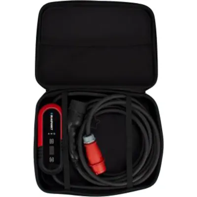 HYMES | Portables Ladegerät | P3PM2T2 | 11kW Typ 2 | 3-phasig | 8m Kabel | CEE 16A | IP65 | für Elektroauto | schwarz