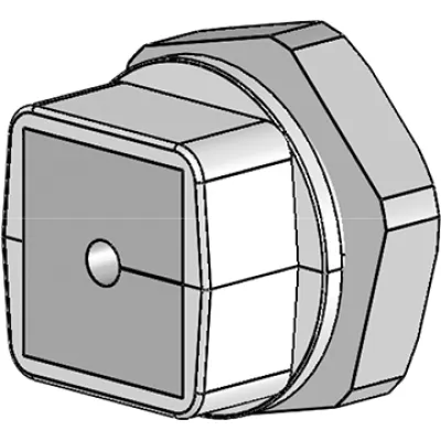 Icotek Kabelverschraubung QVT16 45692 | teilbar | M16 x 1,5 | IP54 | Polycarbonat | halogenfrei | grau RAL 7035