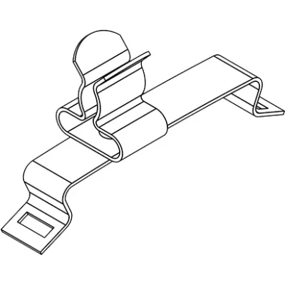 Icotek Schirmanschlussklemme SFS/SKL 3-6 | Schirmklammer Hutschiene TH35 | Federstahl | 3-6 mm | 12x22 mm