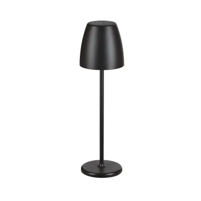 MEGATRON LED Akku Tischleuchte MT68059 TAVOLA SOLAR | 1,5W 350lm | Solar & USB-C | dimmbar | IP54 | anthrazit | 38cm