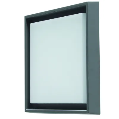 MEGATRON LED-Außenleuchte MT69014 QUADRO L | Wandlampe 25W | 2900lm | 3000K warmweiß | IP54 | Aluminium anthrazit