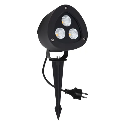 MEGATRON LED Gartenstrahler MT70802 | 20W | 2200lm | 3000K warmweiß | Erdspieß | schwenkbar | IP65 | Aluminium anthrazit
