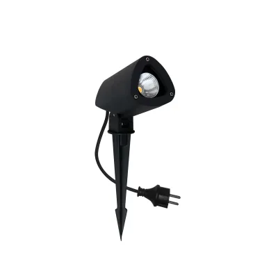 MEGATRON LED Gartenstrahler MT70800 | 3,8W 380lm 3000K | Erdspieß | IP65 | Aluminium Anthrazit | warmweiß
