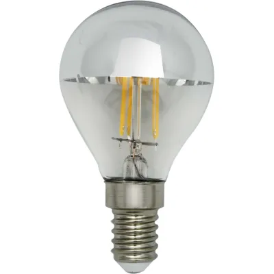 LIGHTME LED Kopfspiegellampe LM85143 | E14 Sockel | 4,5W | 400lm | 2700K warmweiß | Kugelform P45 | klar | nicht dimmbar
