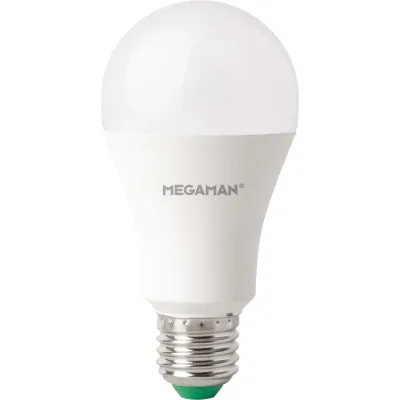 Megaman LED-Lampe E27 A60 MM21138 | 13,5W | 1521lm | warmweiß 2800K | nicht dimmbar | opal | 330° Abstrahlwinkel | IP23