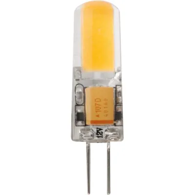 Megaman LED-Stiftsockellampe G4 MM49182 | 1,8W 180lm | 12V AC | warmweiß 2800K | nicht dimmbar | 37x10mm | F | klar