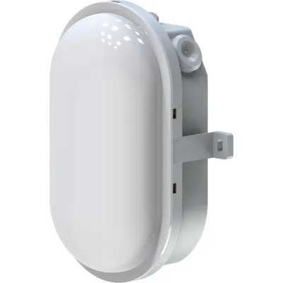 MEGATRON PRO LED-Ovalleuchte ZELLA MT69066 | 7,5W 950lm 4000K | IP54 IK08 | Wand- & Deckenmontage | grau