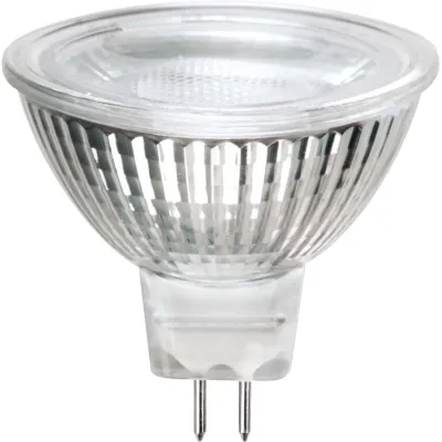 MEGAMAN LED-Reflektorlampe MR16 GU5.3 | 4,7W 400lm | 36° | warmweiß 2800K | Glas klar | 12V | nicht dimmbar