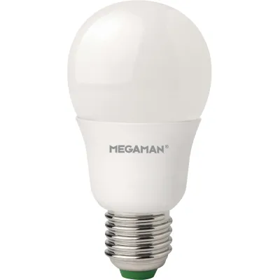 MEGAMAN LED-Standardlampe MM21063 | E27 | 9,5W ersetzt 60W | 810lm | 330° | warmweiß 2700K | matt | energieeffizient